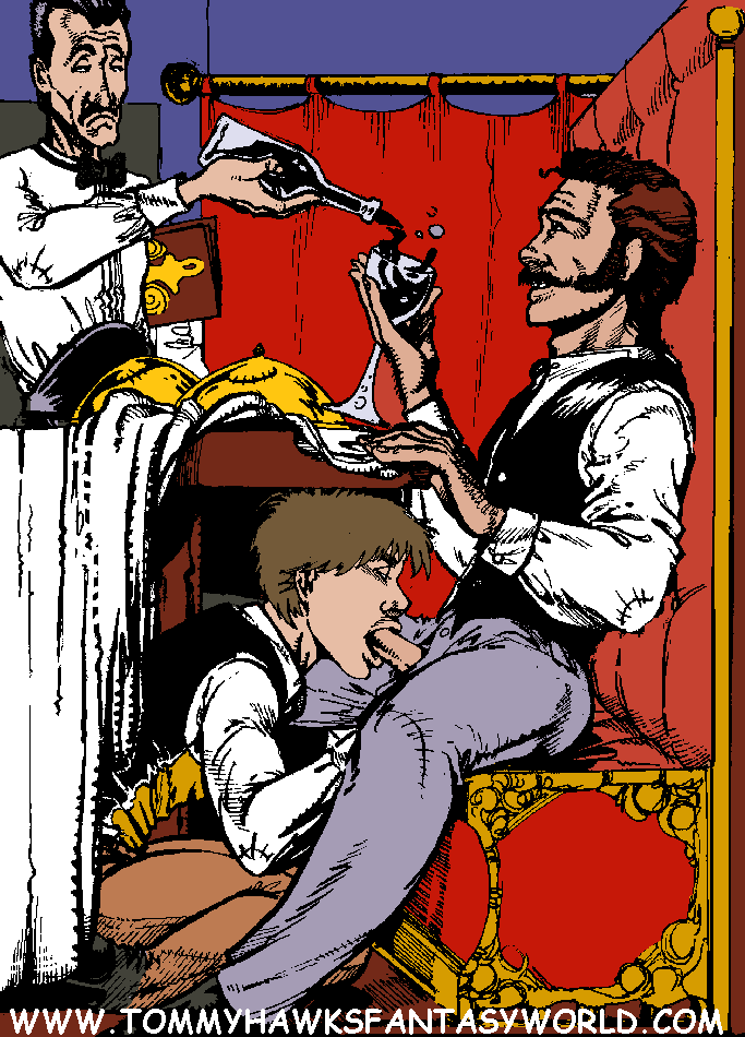 Illustration of Dinner at Marcon's